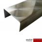 Preview: Edelstahl U-Profil , Pfauenauge D50 kreisgeschliffen, 1,5 mm stark, Einfassprofil